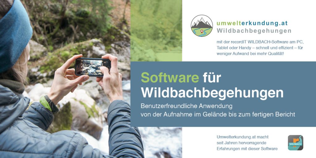 Software für Wildbachbegehungen